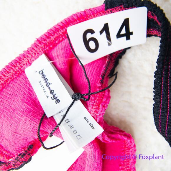 New! Bond Eye Free People bikini bottom pink black color block, one size - Picture 8 of 10